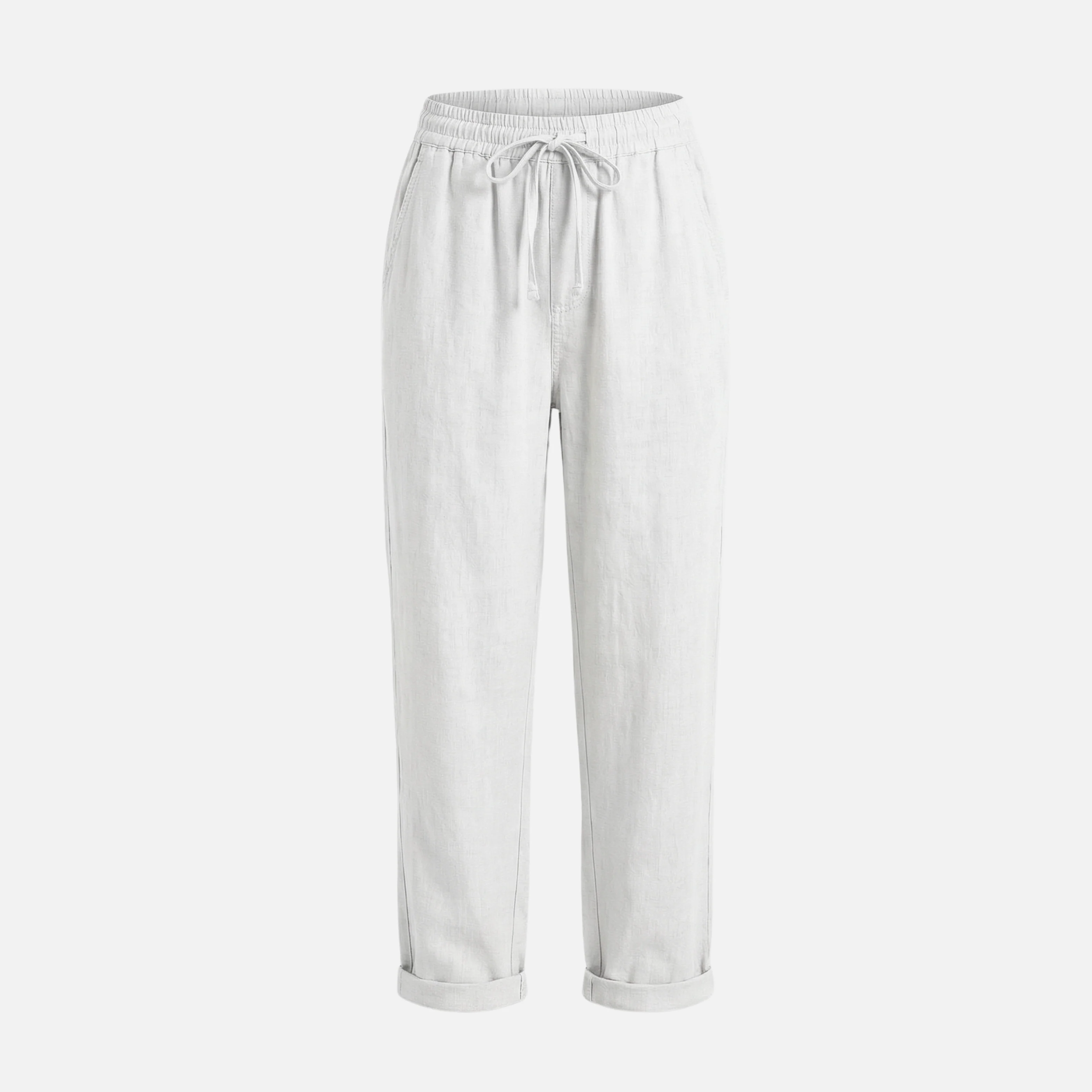 Nadja | Damen Leichte Leinenhose Lockere Freizeithose Tunnelzug – Leinen Komfort Hose - Image 10