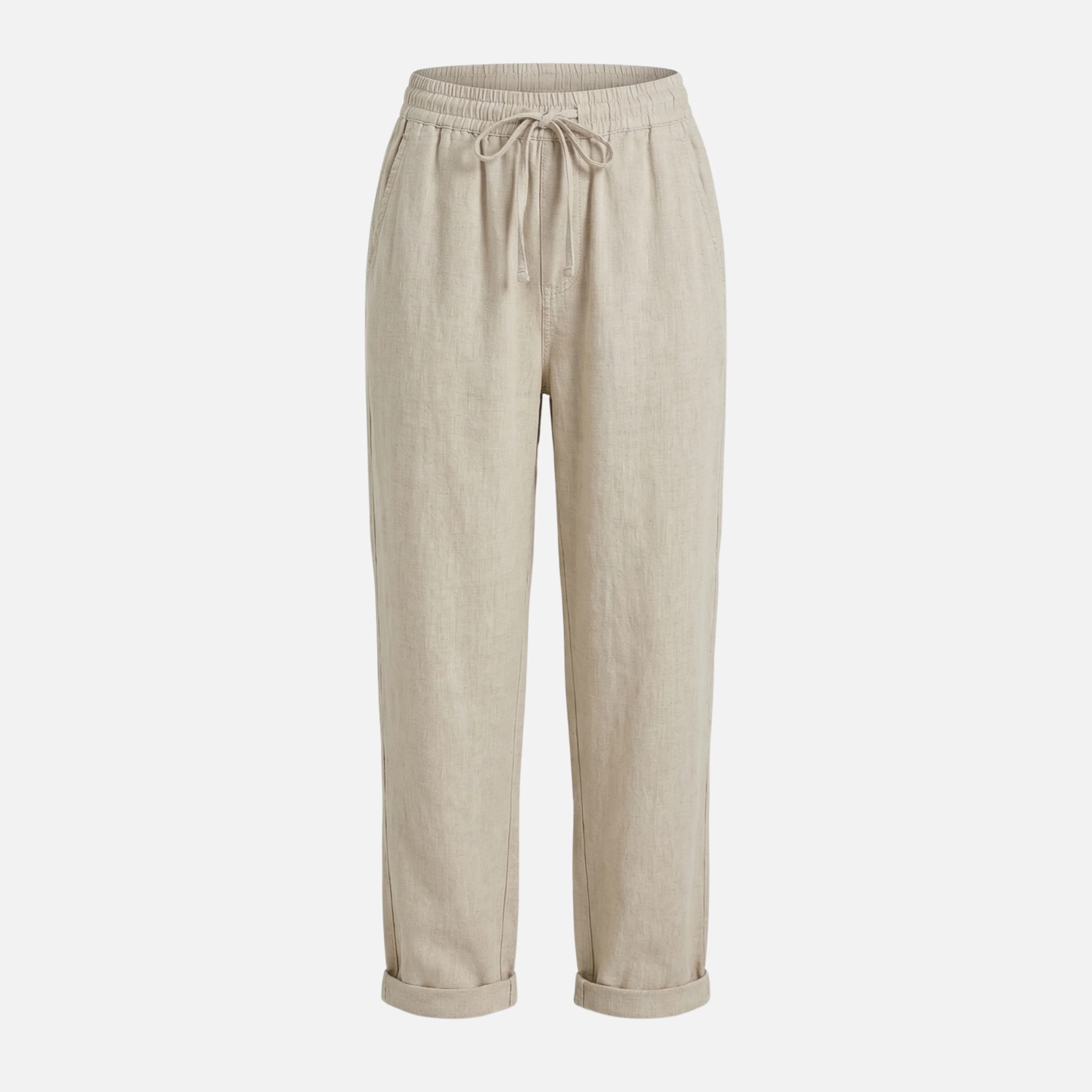 Nadja | Damen Leichte Leinenhose Lockere Freizeithose Tunnelzug – Leinen Komfort Hose - Image 9