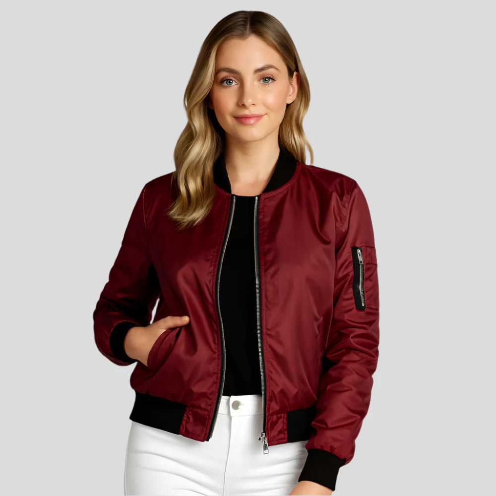 Leichter Sommerfliegerjacke für Damen – Eleganter kurzer Mantel - Image 2