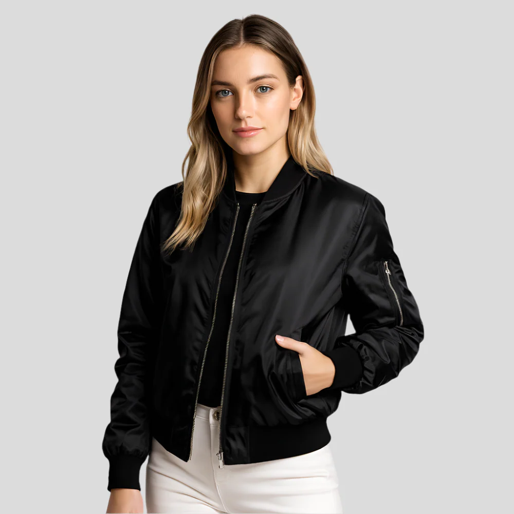 Leichter Sommerfliegerjacke für Damen – Eleganter kurzer Mantel - Image 3