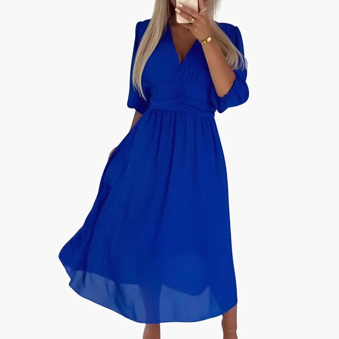 Leichtes Chiffonkleid - Luftiges Damen Sommerkleid elegant - Image 2