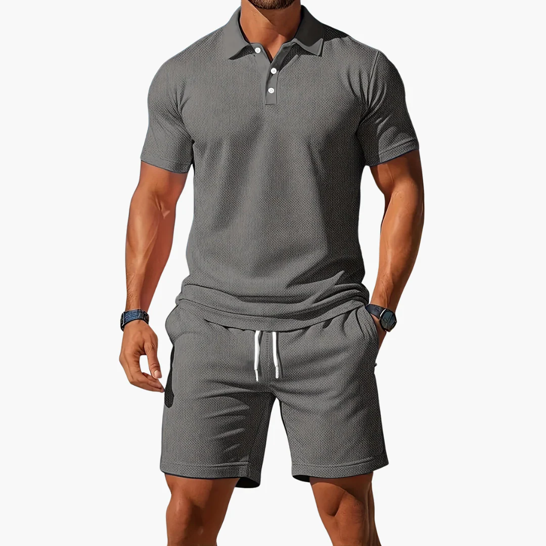 Leichtes Sommer Polo Set Herren - Kurzarmshirt & passende Shorts - Image 7