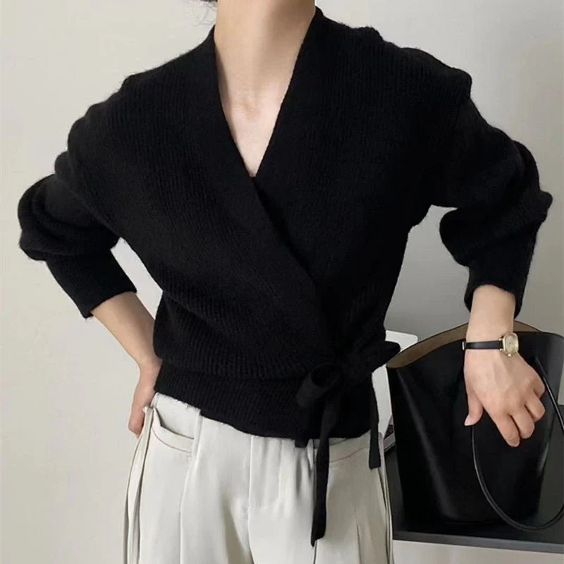 Leighanne Wickelstrickpullover - Image 3