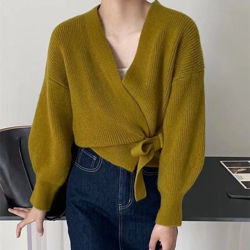 Leighanne Wickelstrickpullover - Image 4