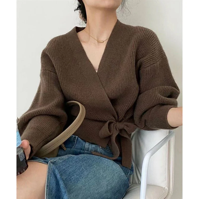 Leighanne Wickelstrickpullover - Image 5
