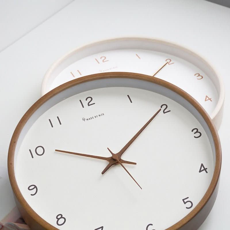Leise analoge Wanduhr aus Massivholz - Image 3