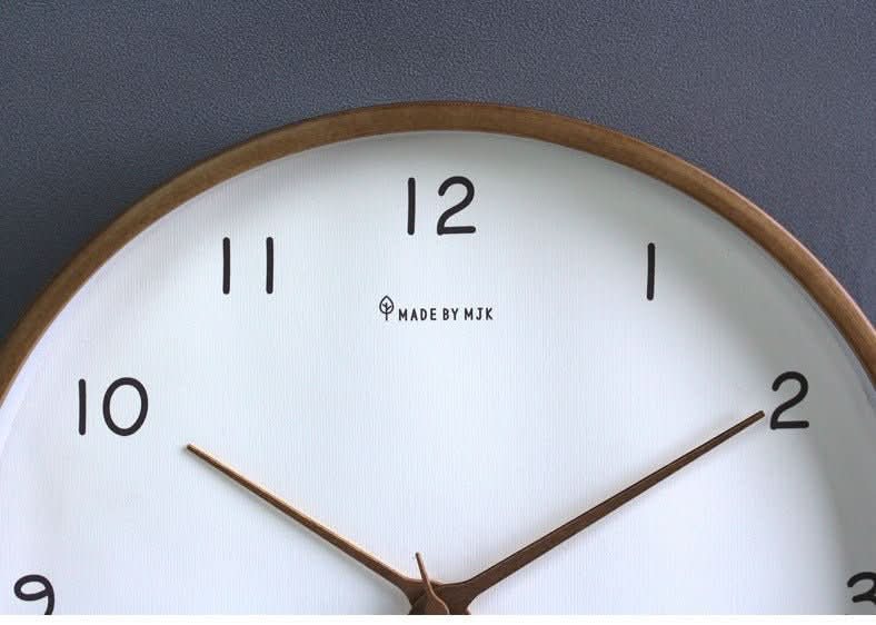 Leise analoge Wanduhr aus Massivholz - Image 6