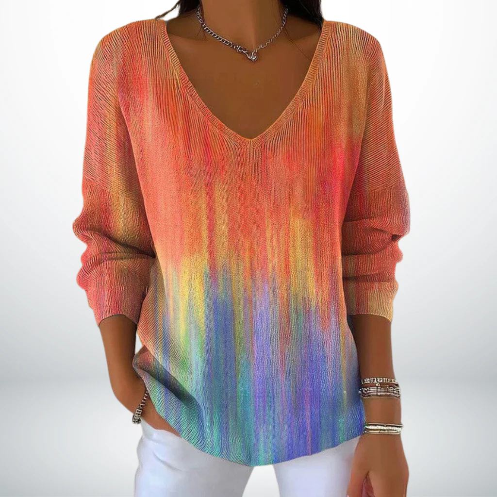 Leni™ – Klassische V-Ausschnitt-Strickpullover