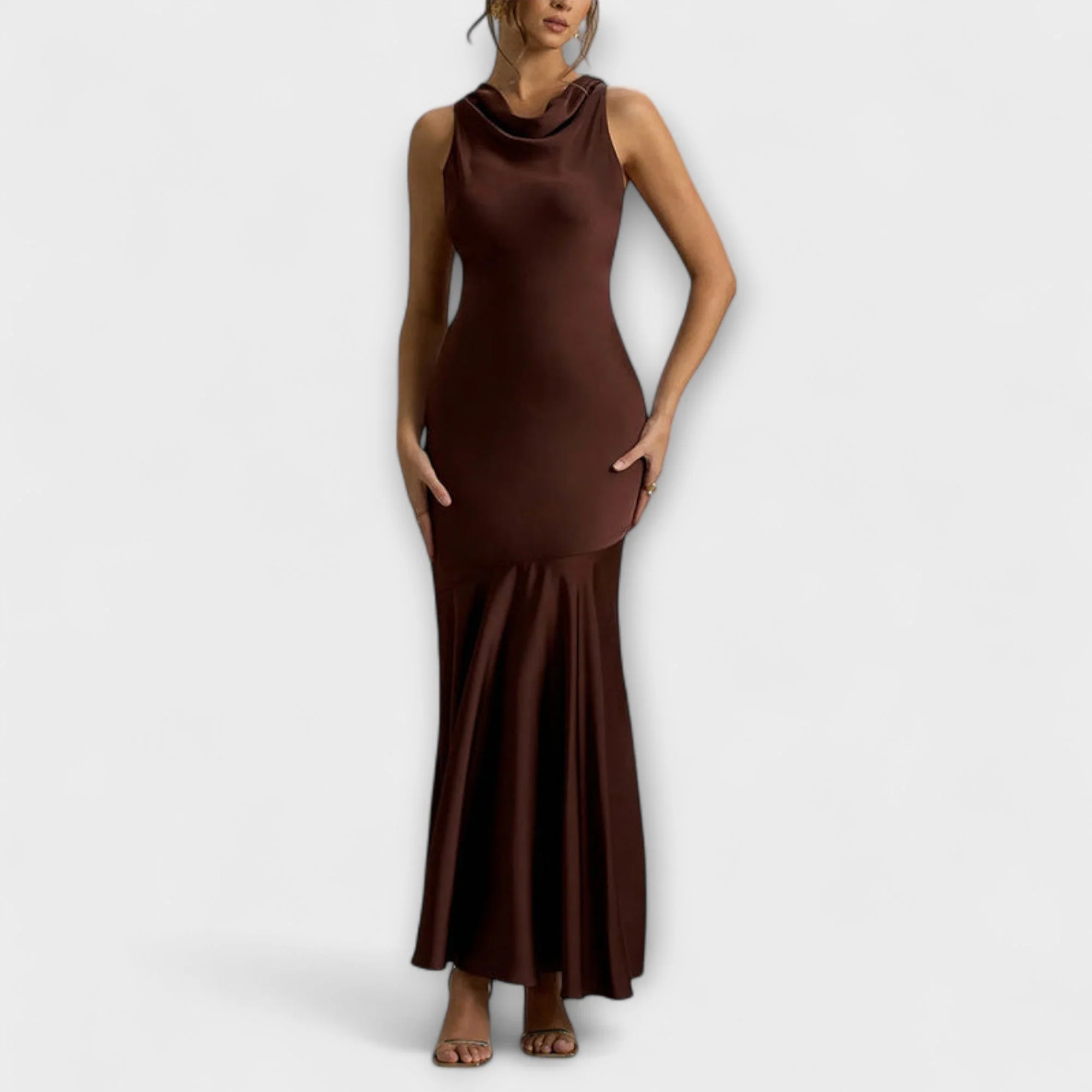 Lennon - Elegantes Satin-Maxi-Kleid