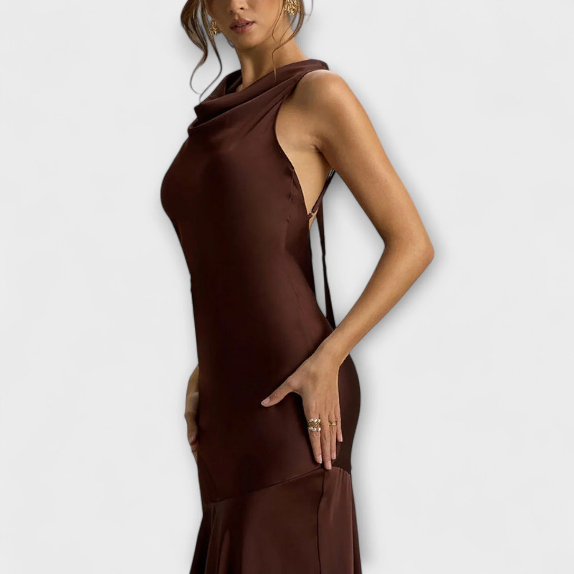 Lennon - Elegantes Satin-Maxi-Kleid - Image 4