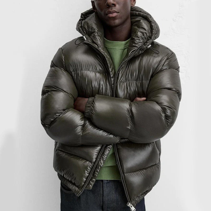 Leon | Bequeme Pufferjacke für Männer Schwarz Winter - Image 7