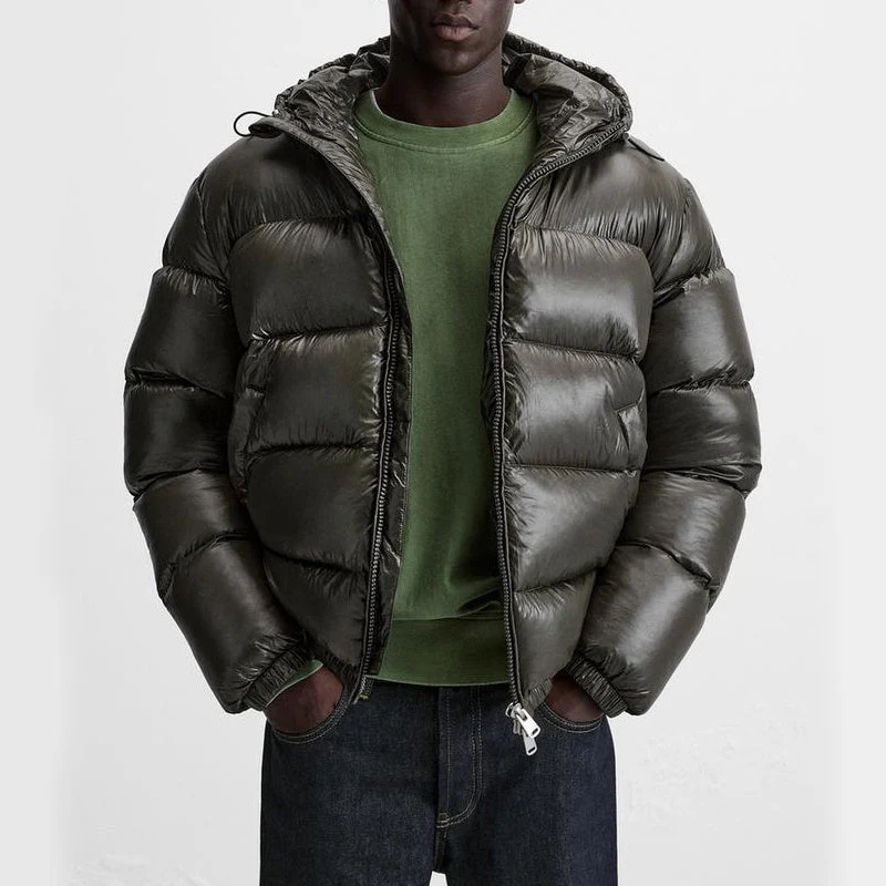 Leon | Bequeme Pufferjacke für Männer Schwarz Winter - Image 8