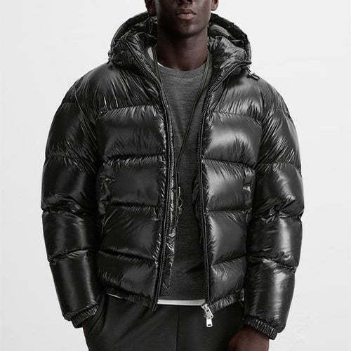 Leon | Bequeme Pufferjacke für Männer Schwarz Winter - Image 9