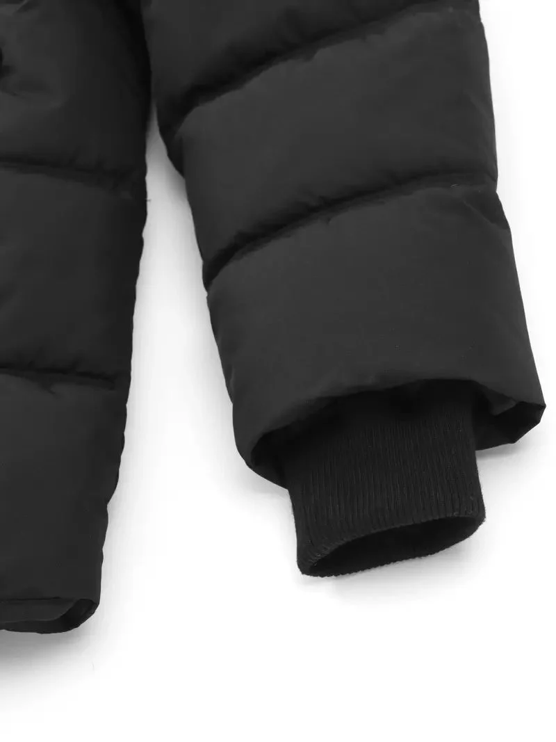 Leon | Warme Pufferjacke Schwarz für Herren Winter - Image 4