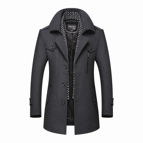 Leonard | Klassischer Winter Wollmantel für Herren - Image 3