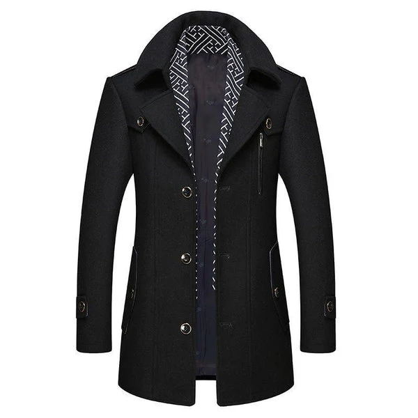 Leonard | Klassischer Winter Wollmantel für Herren - Image 7
