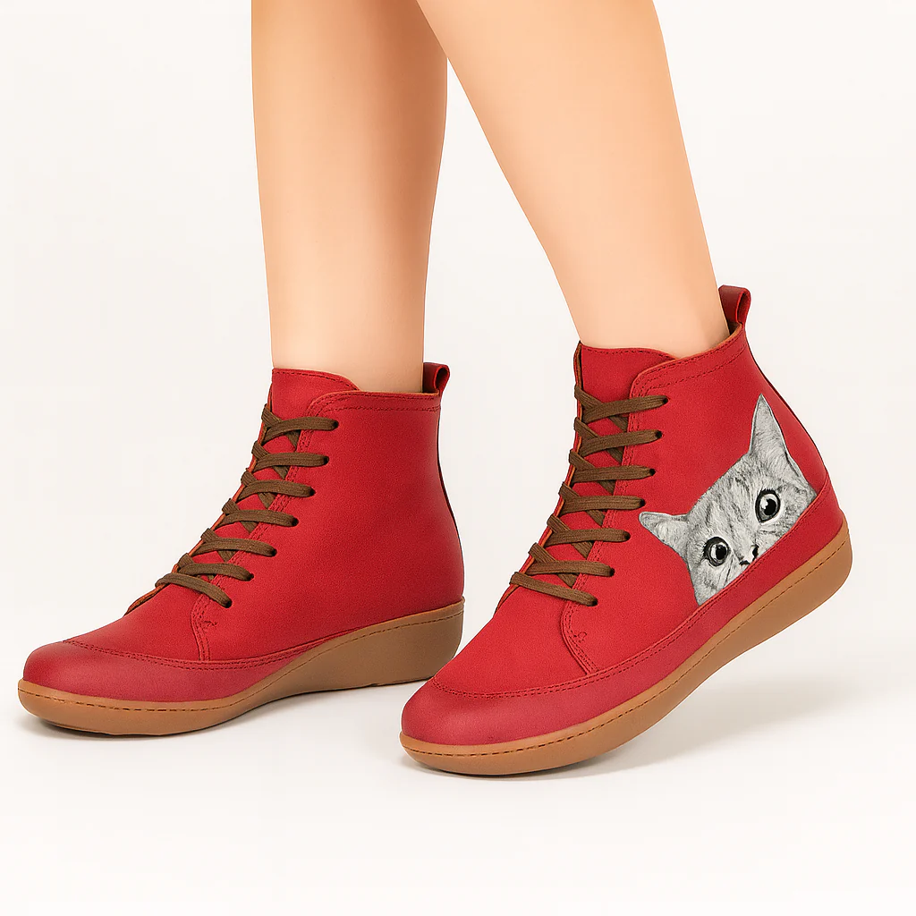 Leonore | Winterstiefel mit Katzenmuster - Image 4
