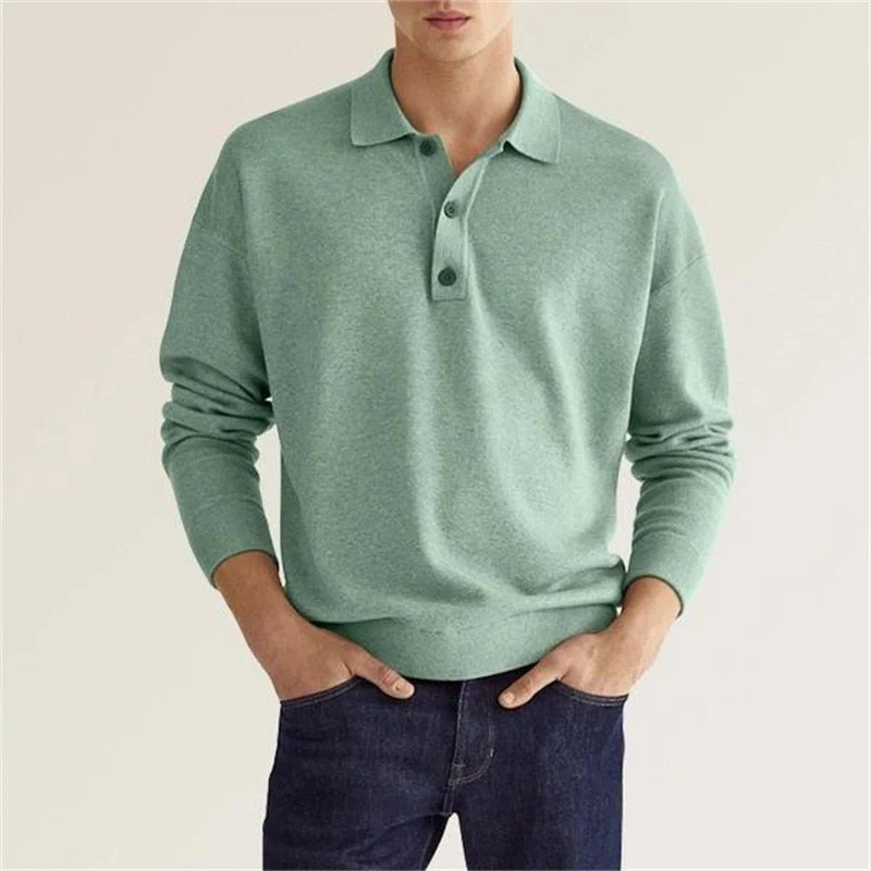 Leopold | Langarm-Poloshirt für Herren