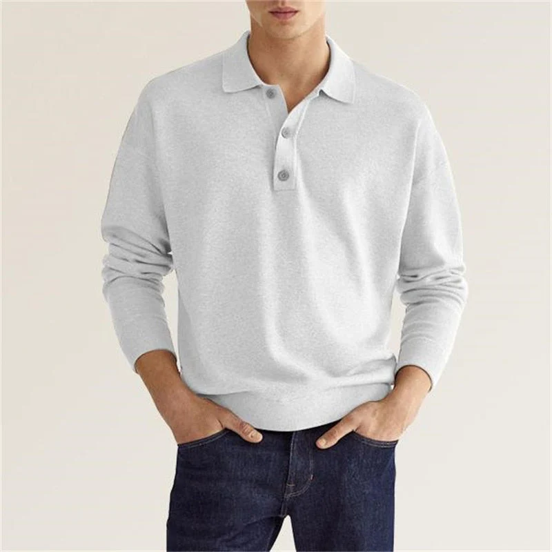 Leopold | Langarm-Poloshirt für Herren - Image 3
