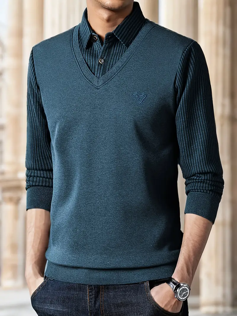Leroy – Lässiger Langarm Strickpullover