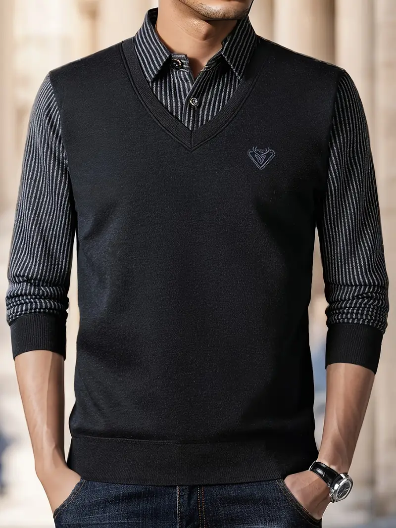Leroy – Lässiger Langarm Strickpullover - Image 15