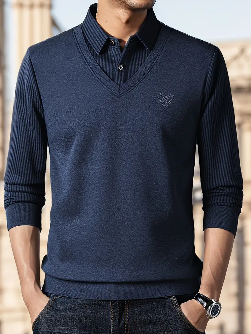 Leroy – Lässiger Langarm Strickpullover - Image 16