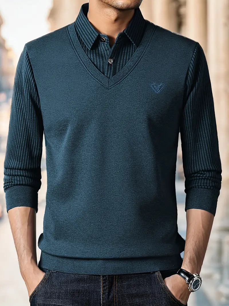 Leroy – Lässiger Langarm Strickpullover - Image 19