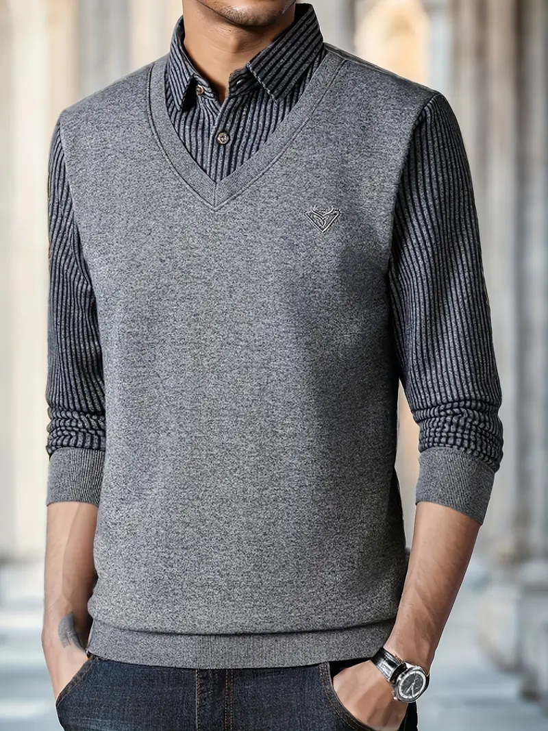 Leroy – Lässiger Langarm Strickpullover - Image 3