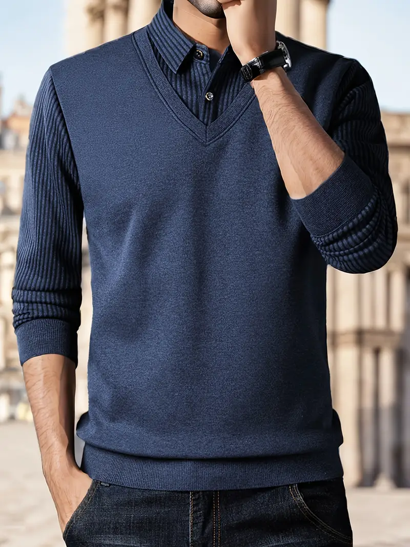 Leroy – Lässiger Langarm Strickpullover - Image 7