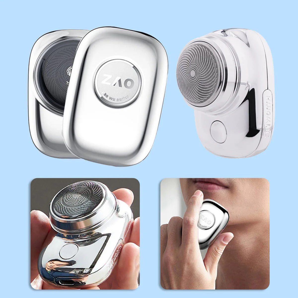 Liam EasyShave Tragbarer Elektrischer Rasierer – Kompaktes Pflegegerät für Glatte Haut - Image 4