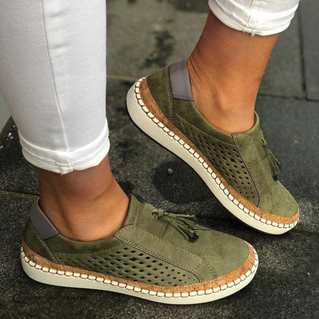 Lilian | Damen Slip-On Plattform Gehschuhe