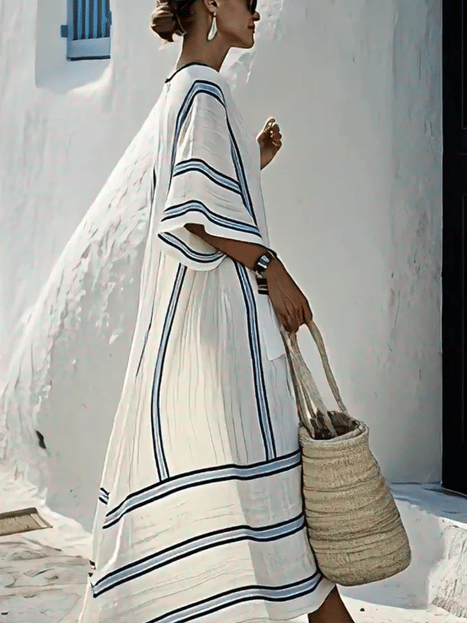 Lina | Losvallende Streepjurk - Image 3