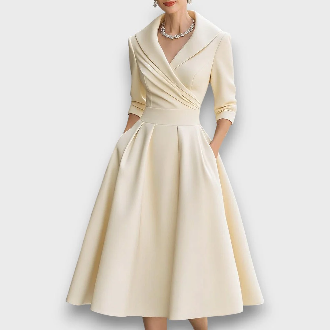 Lina – Satiniertes Midikleid - Image 4