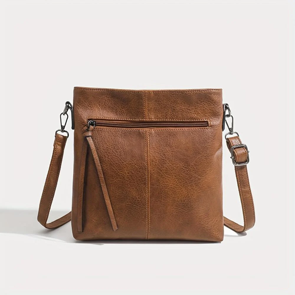 Lina | Vintage Schachbrett-Muster Umhängetasche