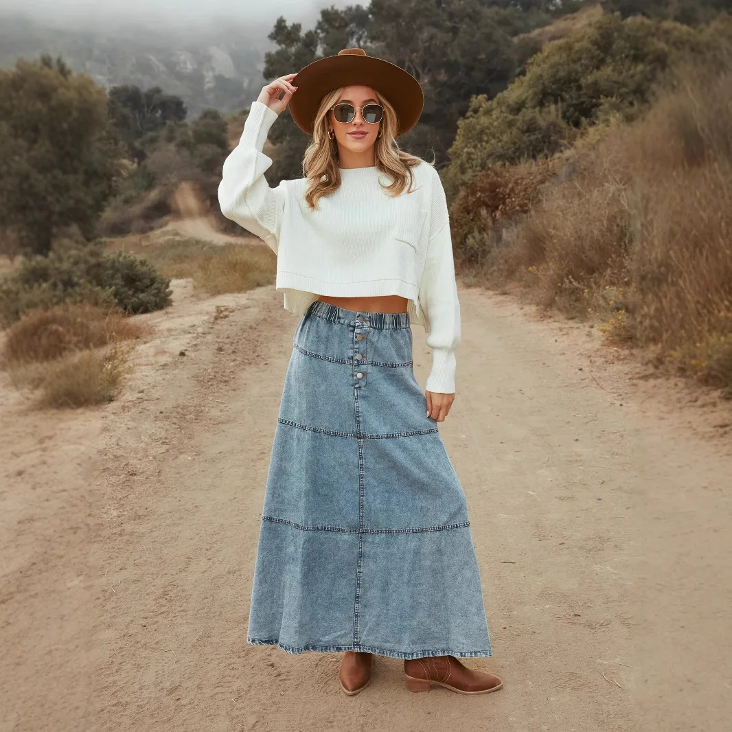 Linda | Maxi-Jeansrock - Image 2