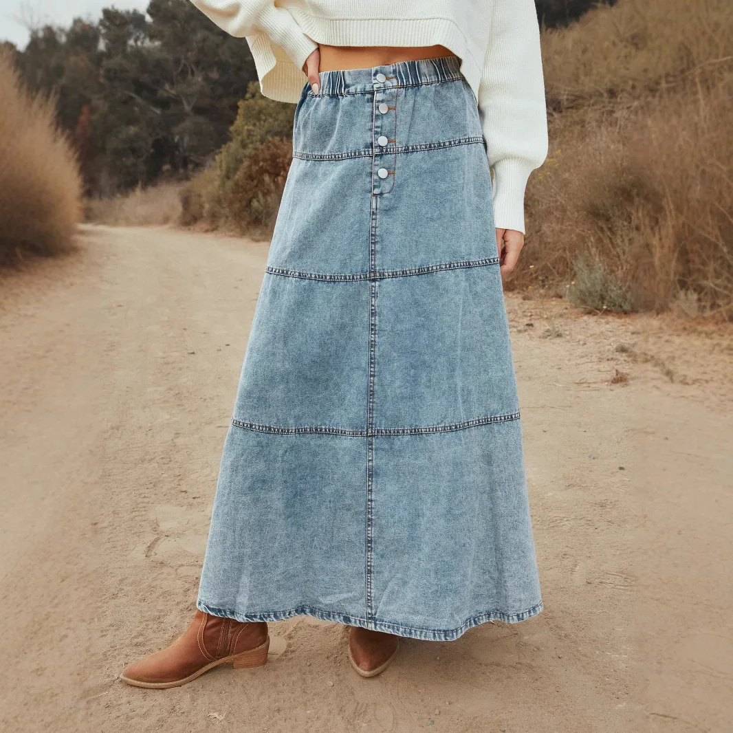 Linda | Maxi-Jeansrock - Image 3