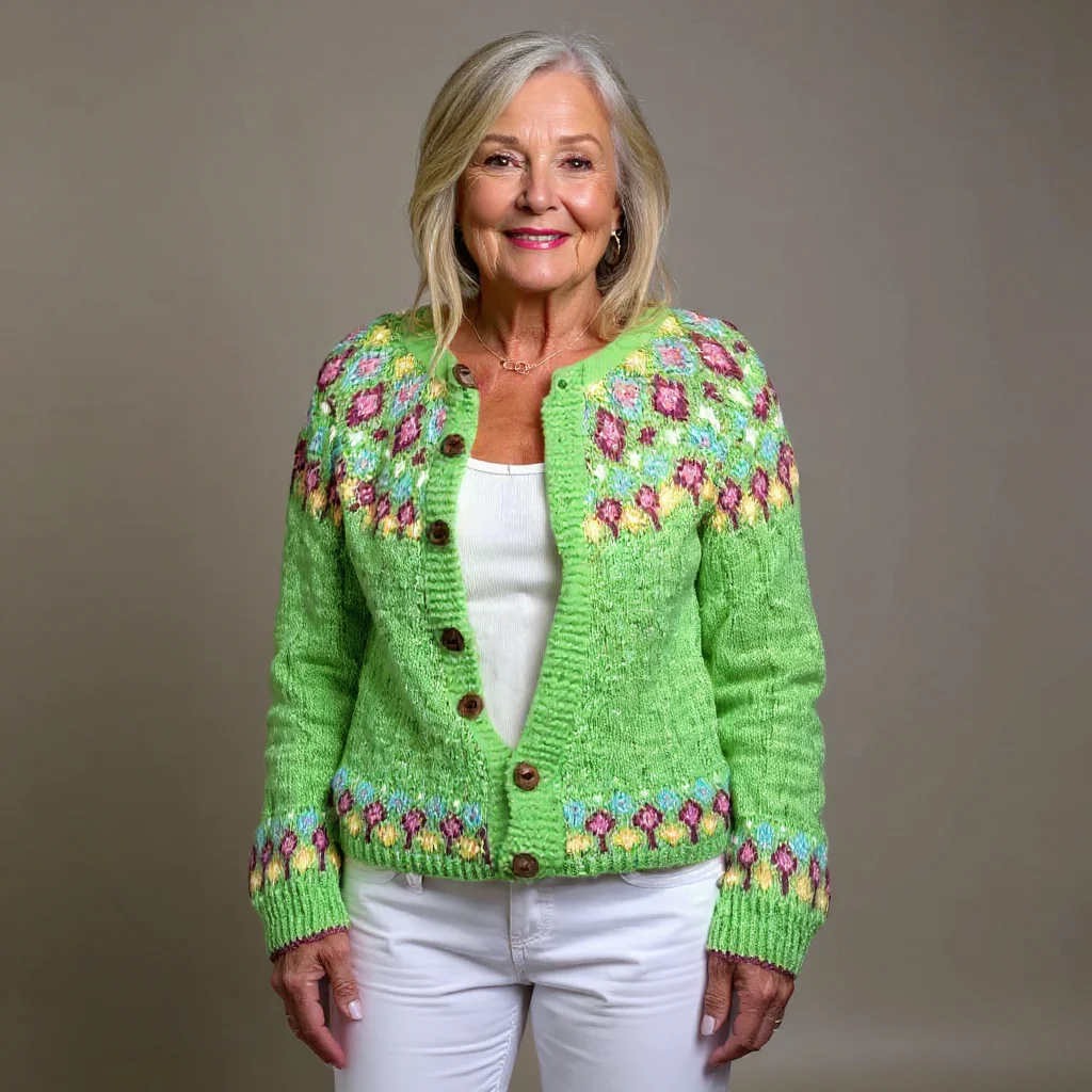 Lindsey | Vintage Isländische Strickjacke - Image 2