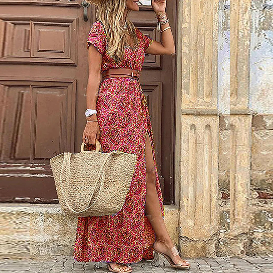 Liora | Maxi Ibiza Kleid im Hippie-Stil + GRATIS Gürtel - Image 5