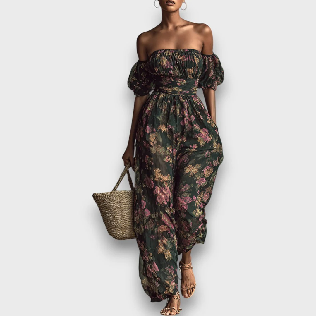 Liora – Zweiteiliges Set aus Chiffon mit Blumenmuster - Image 4