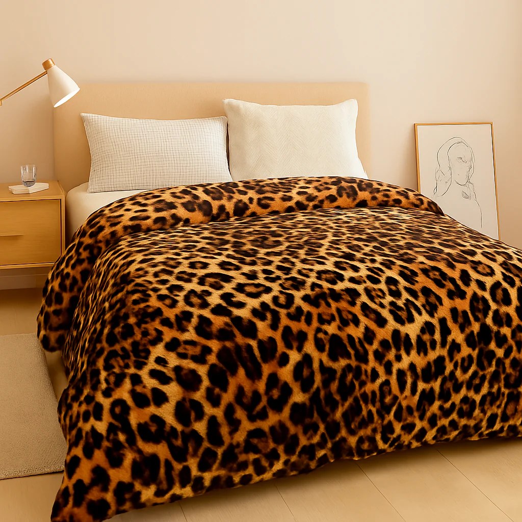 LioraPelt | Leoparden-Fleecedecke - Image 2