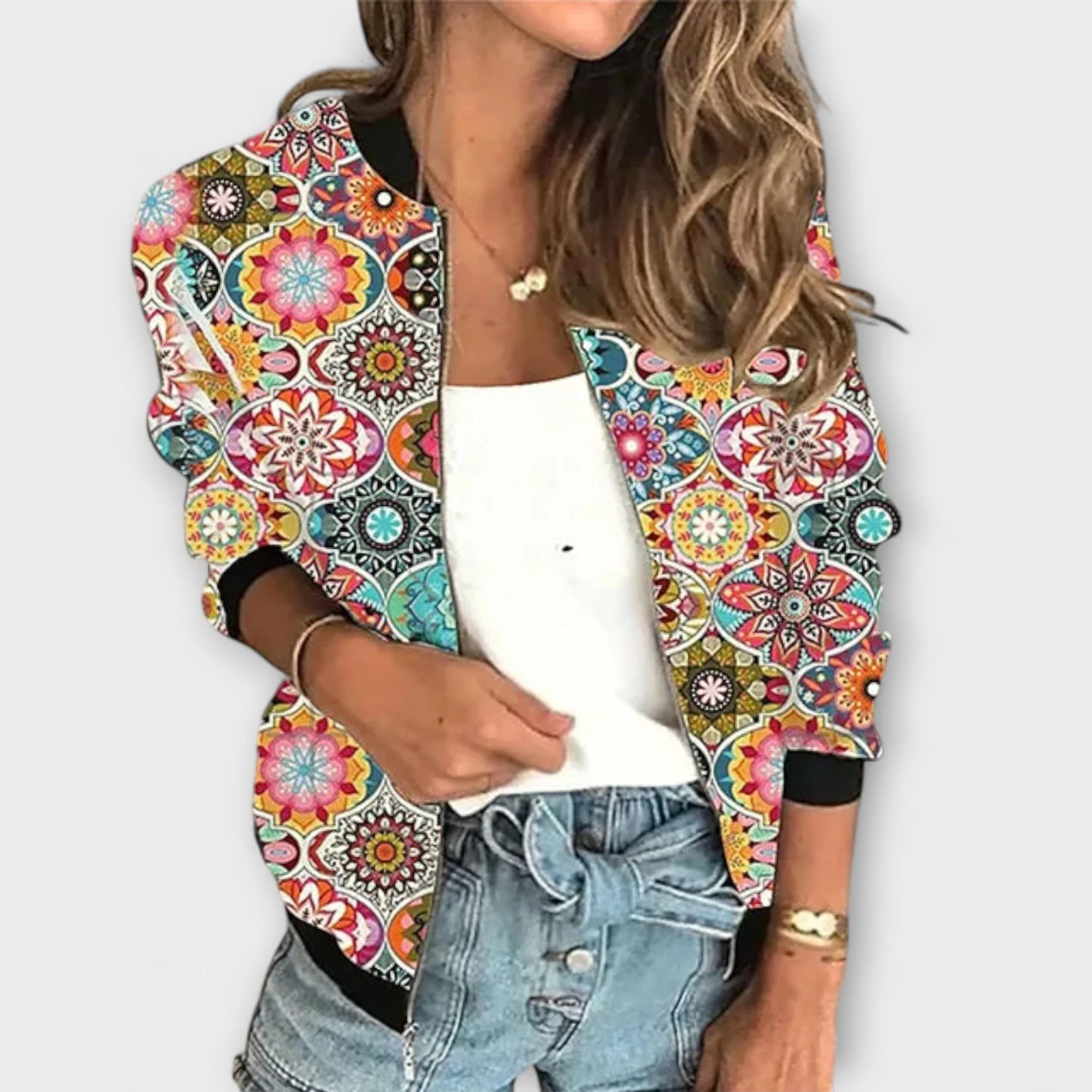 Liorra – Bedruckte Jacke mit Reißverschluss - Image 6