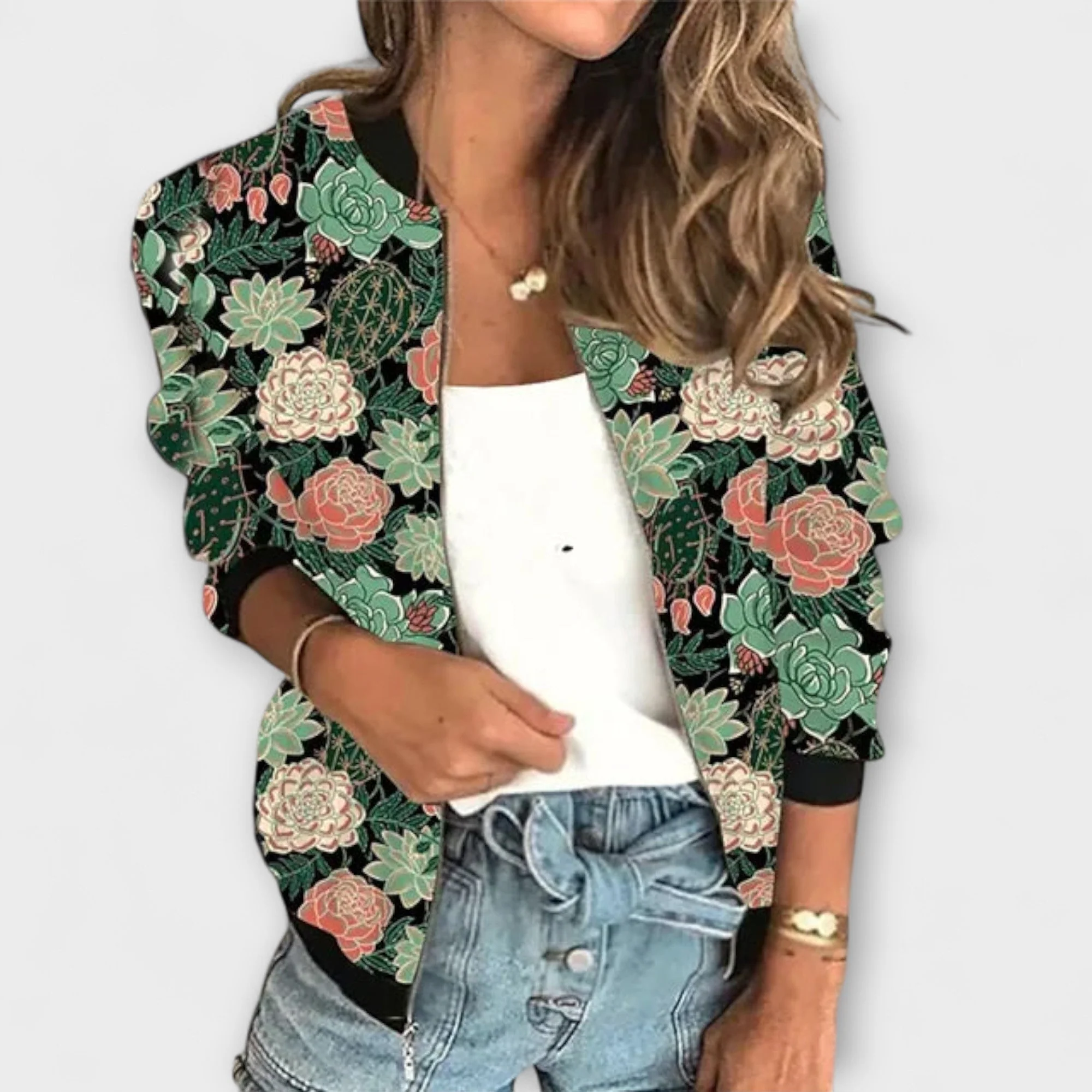 Liorra – Bedruckte Jacke mit Reißverschluss - Image 8