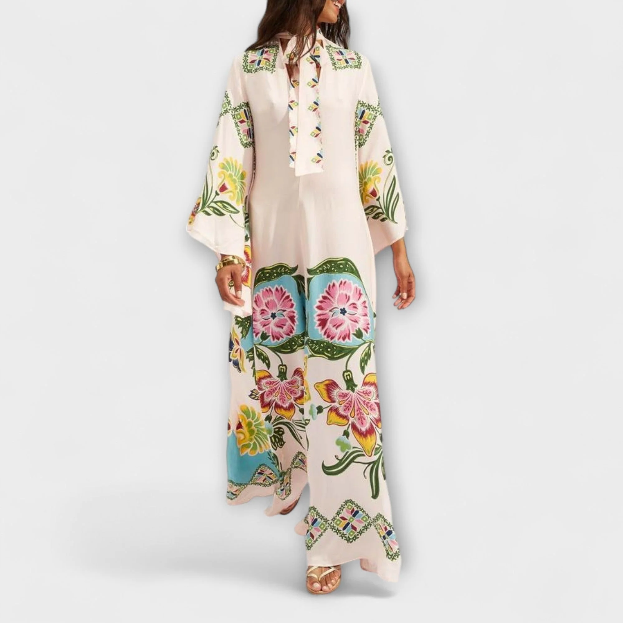 Lisa - Elegantes Maxikleid mit floralem Muster und fließendem Schnitt - Image 2