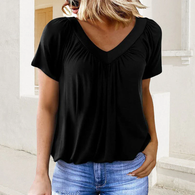 Lisbeth™ Schmeichelhaft Gefaltete Bluse