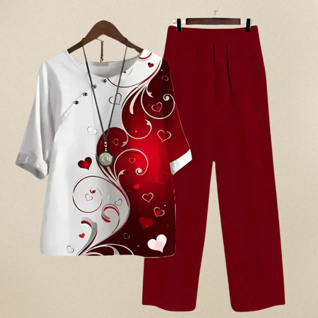 Liv - Elegantes und bequemes Shirt- und Hosen-Set - Image 10
