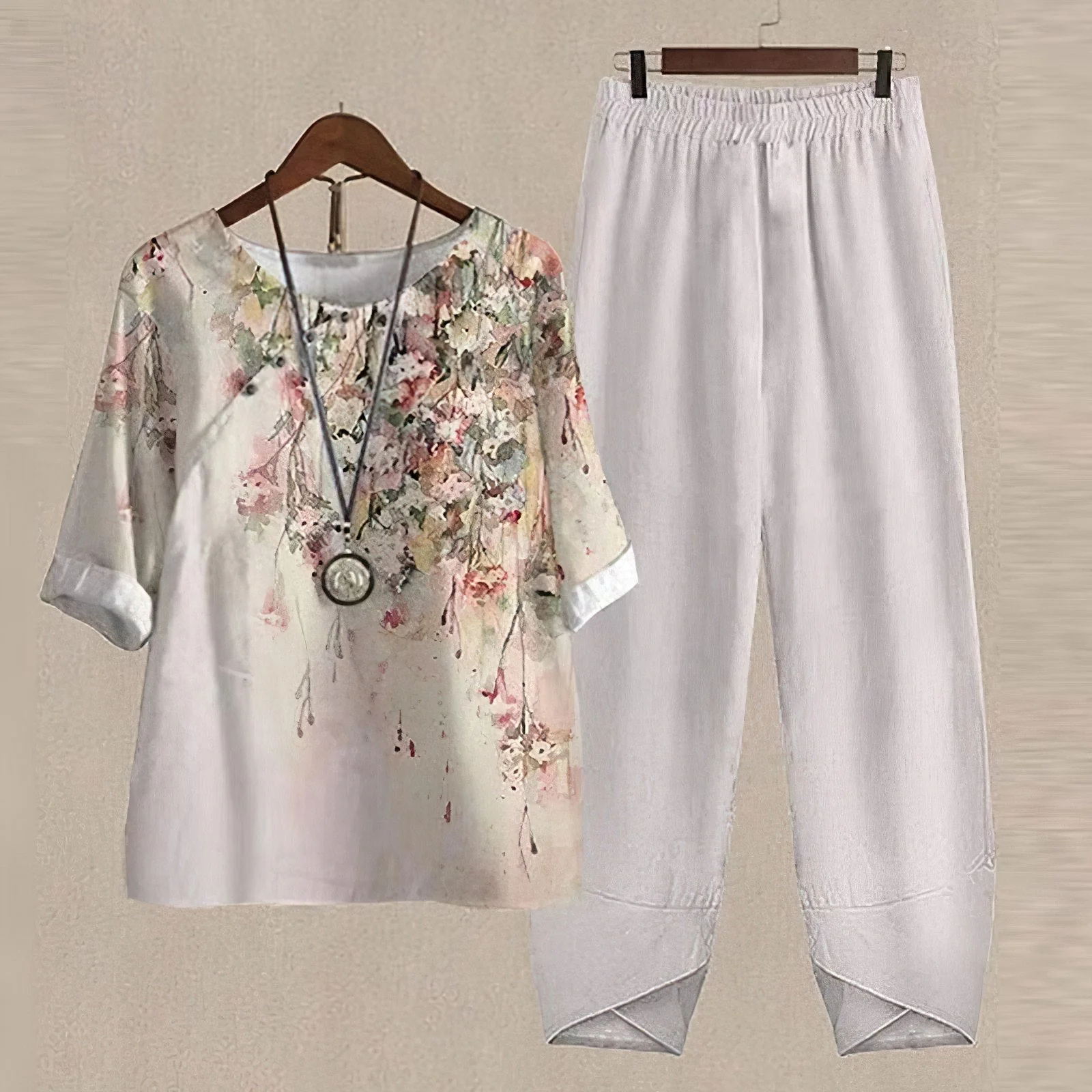 Liv - Elegantes und bequemes Shirt- und Hosen-Set - Image 3