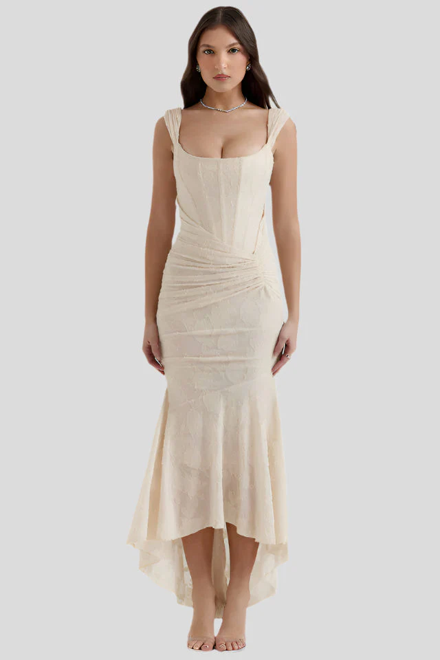 Liva – Ärmellos, gerafftes, Bodycon Abendkleid - Image 8