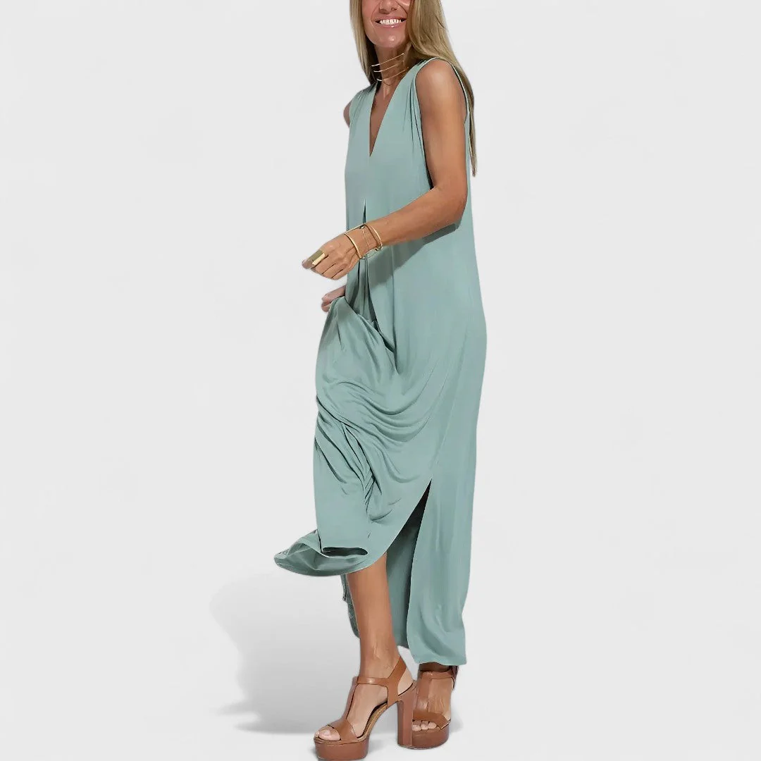 Livana – Maxikleid mit raffinierter Drapierung - Image 3