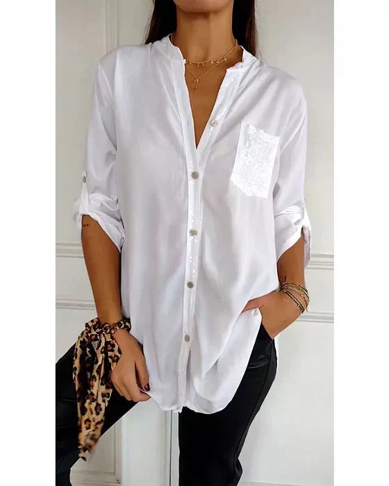 LIVIA - GLITZERNDES LANGES TOP MIT PAILLETTEN - Image 10
