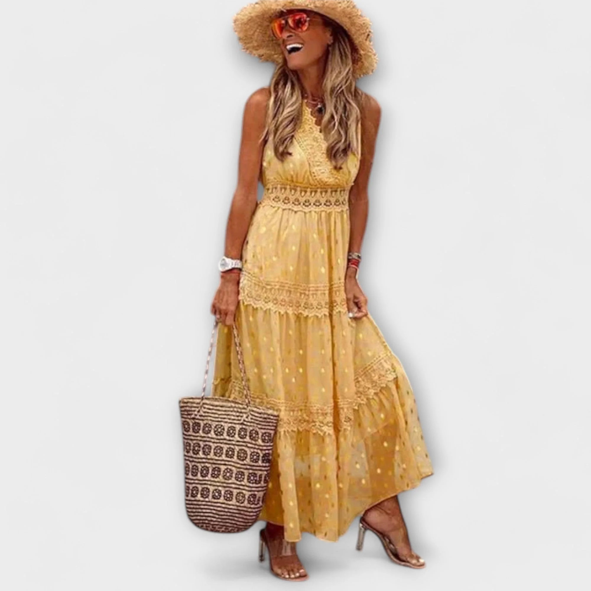 Lola - Bohemian Lace Maxi Dress - Image 4